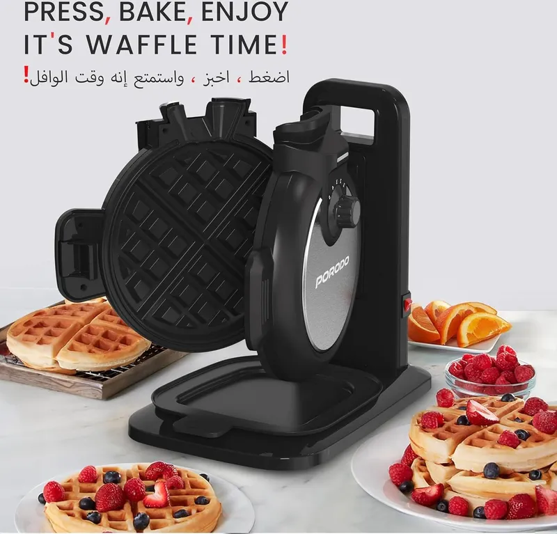 وافل ساز پورودو مدل PORODO VERTICAL WAFFLE MAKER LFS118/اصل gallery1