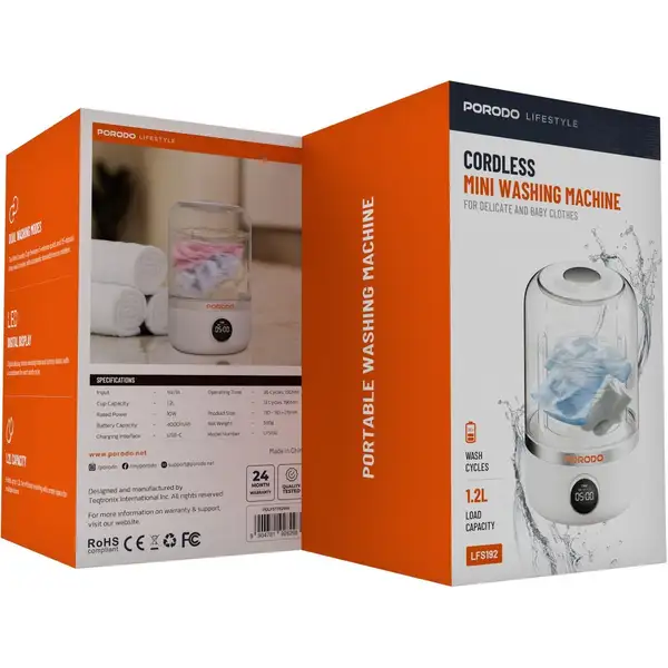مینی واش پرودو مدل PD-LFST192WH قابل حمل