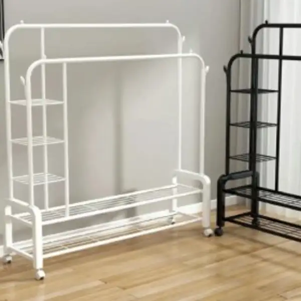 رگال لباس و کفش 68 کیلویی چرخدار قابل حمل دو لاین