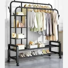 رگال لباس و کفش 68 کیلویی چرخدار قابل حمل دو لاین gallery1