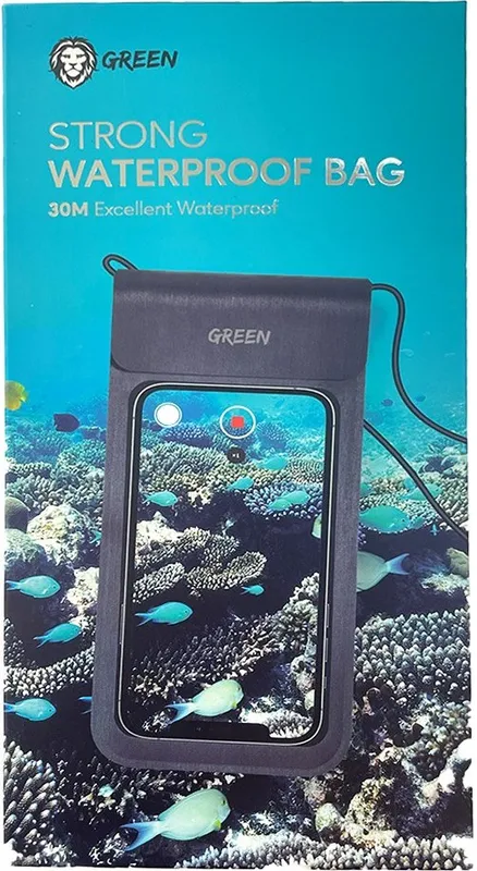 کاور ضد آب موبایل 7.2 اینچی گرین لاین Green Waterproof Pouch 7.2inch Phones gallery2