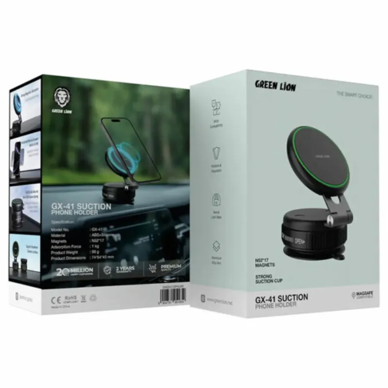 پایه نگهدارنده گوشی گرین لاین مدل GX-41 مگ سیف وکیومی gallery1