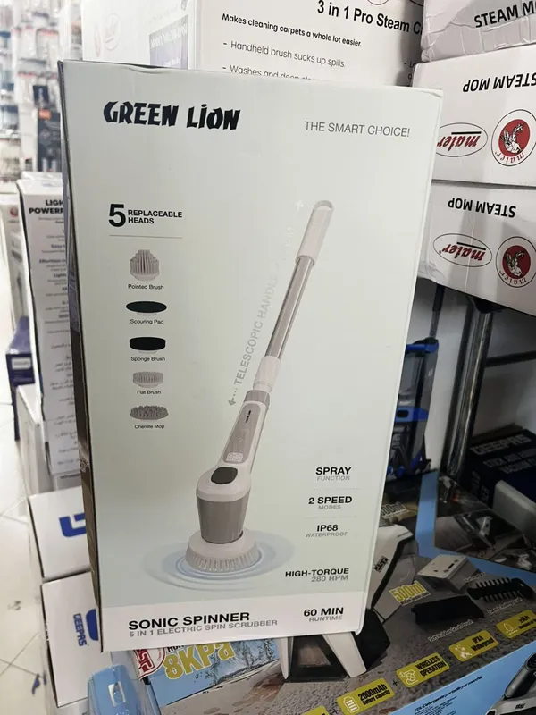 اسکرابر گرین لاین مدل Green Lion Sonic Spinner 5 in 1 Electric Spin Scrubber gallery5
