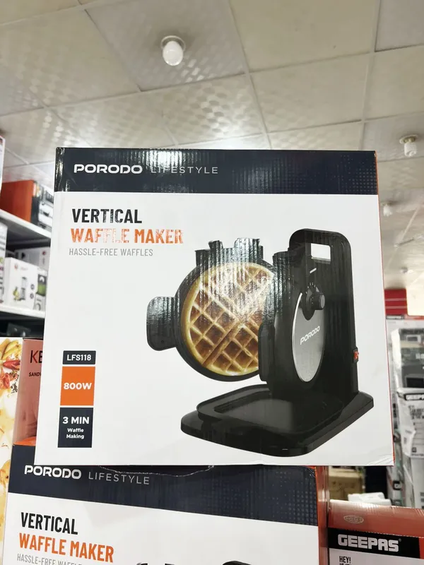 وافل ساز پورودو مدل PORODO VERTICAL WAFFLE MAKER LFS118/اصل gallery4
