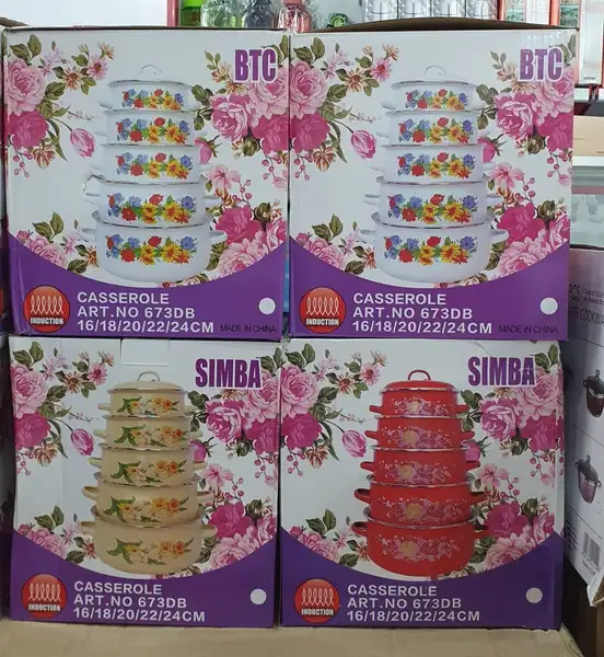 سرویس قابلمه لعابی ده پارچ سیمبا