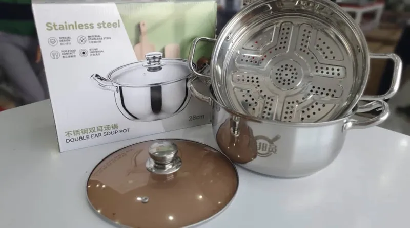 قابلمه استیل سایز 28 همراه با بخار gallery0