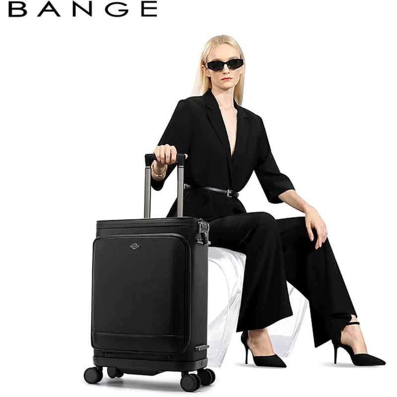 چمدان چرخ دار 20 اینچی ضدآب و ضدسرقت 52 لیتری بنج Bange QL701 gallery4