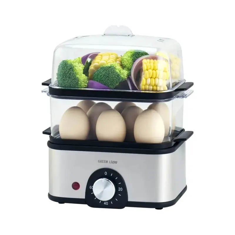 تخم مرغ پز 16عددی و بخار پز سبزیجات سه طبقه گرین لاین Green Lion 3-Tier Egg Cooker Vegetable Steamer 50 gallery0