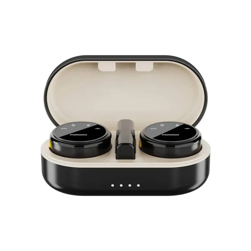 میکروفون یقه ای بی سیم پرودو مدل PD-WMDMIC-BK با دو فرستنده gallery0