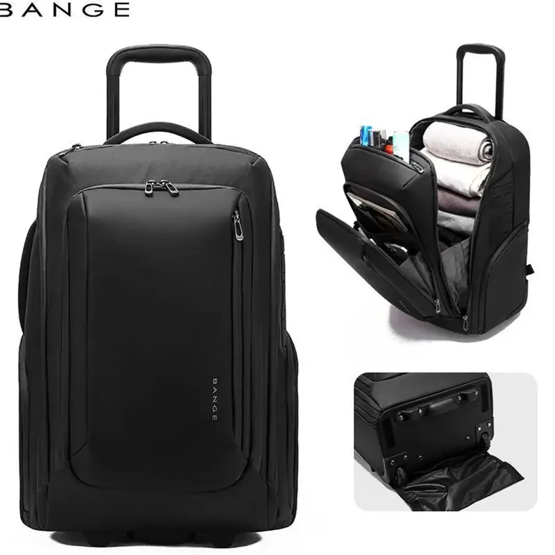 کوله پشتی مسافرتی چرخ دار 50 لیتری بنج BANGE BG-8079 gallery4