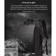 کوله پشتی بنج مدل BG-7251 ضد آب با درگاه USB و تایپ سی gallery2