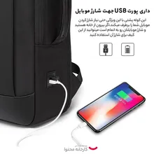 کوله پشتی بنج مدل BG-7251 ضد آب با درگاه USB و تایپ سی gallery3