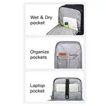 کوله پشتی بنج BG-1801 مناسب لپ تاپ 15.6 اینچ ضد آب thumb 8