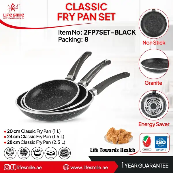 تابه 3 تکه لایف اسمایل مدل 2FP7SET_BLACK