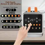 توستر نان دوتایی بدنه استیل نوتریکوک مدل TS201 آمریکا thumb 6