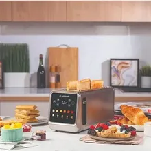 توستر نان نوتریکوک آمریکا مدل TS401 ظرفیت 4 اسلایس با دکمه لمسی و بدنه استیل ضد زنگ gallery2