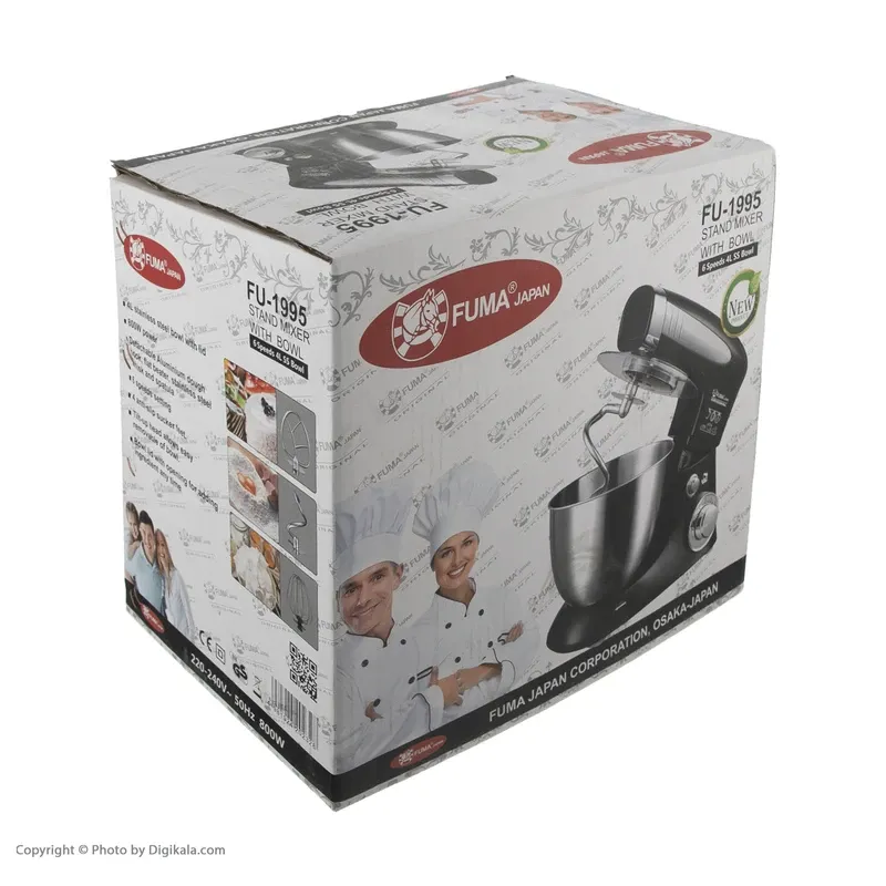همزن کاسه دار فوما مدل FU-1995 ظرفیت 4 لیتر gallery4